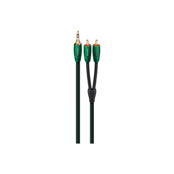 Audioquest Evergreen | 3.5mm to RCA Cable - Gold Plated RCA Plug - 1 Meter-Sonxplus Drummondville