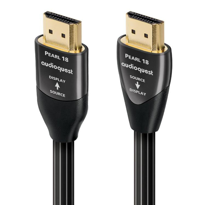 Audioquest Pearl | Active HDMI cable - Transfer up to 8K Ultra HD - HDR - eARC - 18 Gbps - 7.5 Mètres-Sonxplus Drummondville