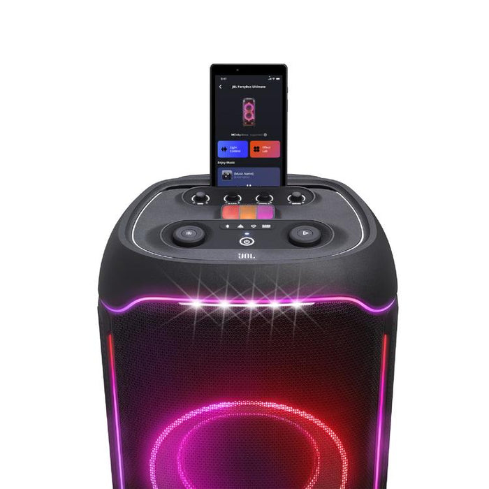 JBL PartyBox Ultimate | Portable speaker - Light game - WiFi 6 - Bluetooth 5.3 - Black-Sonxplus Drummondville