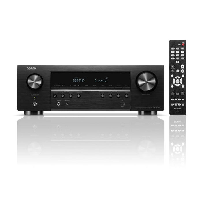 DENON AVRS670H | 5.2 Channel Home Theater AV Receiver - HDMI 8K - Integrated Heos - Bluetooth - Wi-Fi - Black-Sonxplus Drummondville