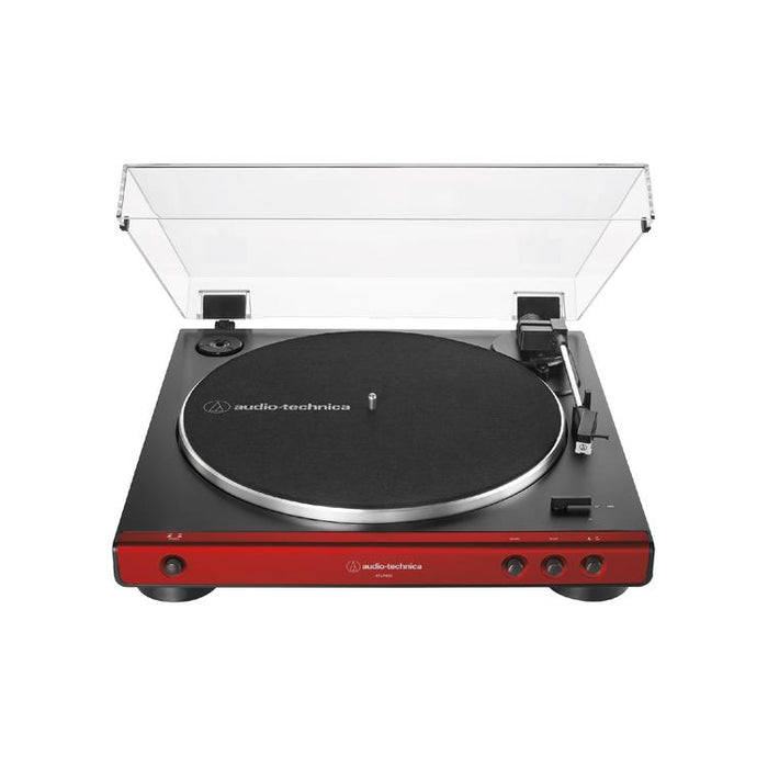 Audio Technica AT-LP60X-RD | Stereo Turntable - Belt Drive - Fully Automatic - Rouge-Sonxplus Drummondville