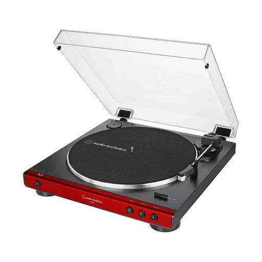 Audio Technica AT-LP60X-RD | Stereo Turntable - Belt Drive - Fully Automatic - Rouge-Sonxplus Drummondville