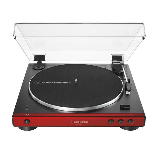 Audio Technica AT-LP60XBT-RD | Turntable Stereo - Wireless - Bluetooth - Belt Drive - Fully Automatic - Rouge-Sonxplus Drummondville