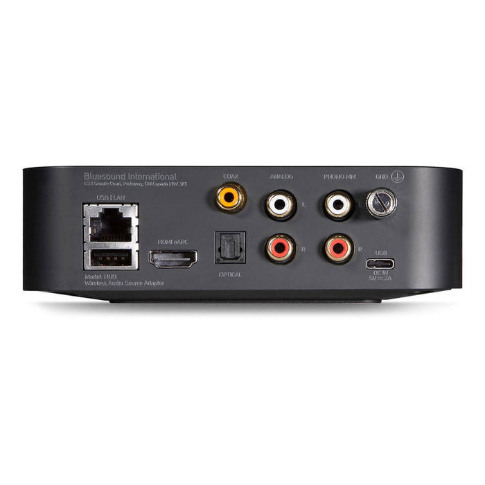 Bluesound HUB | Multiroom Network Player - HDMI ARC - BLuOS - Wireless - Black-Sonxplus Drummondville