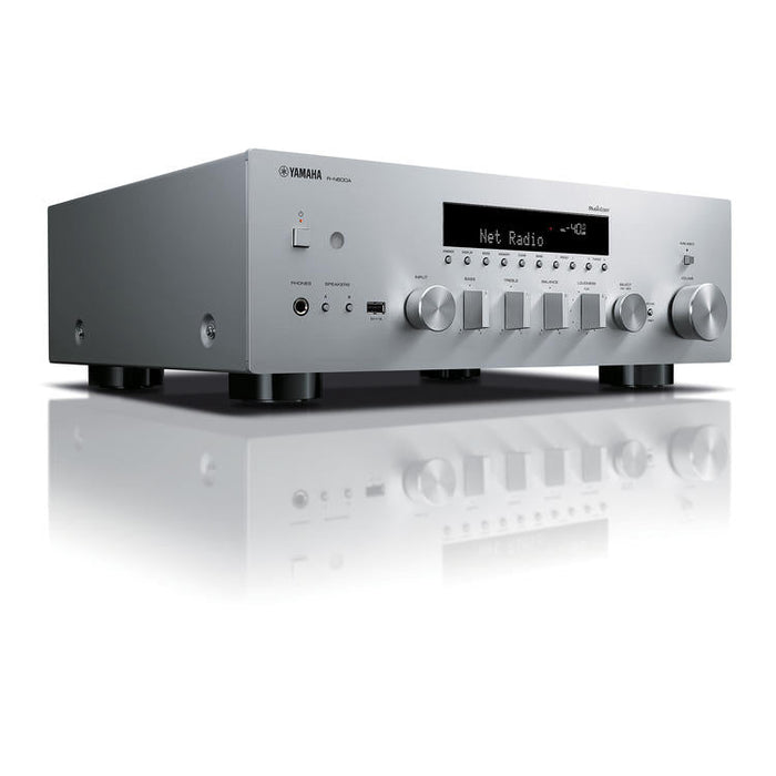 Yamaha R-N600A | Network/Stereo Receiver - MusicCast - Bluetooth - Wi-Fi - AirPlay 2 - Silver-Sonxplus Drummondville