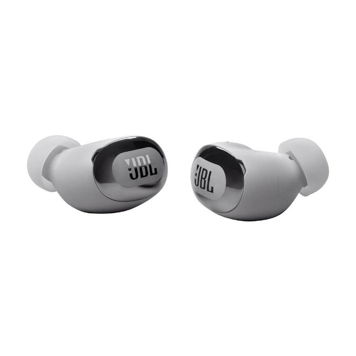 JBL Live Buds 3 | In-Ear Headphones - 1.45" LED Touch Screen - Bluetooth - Silver-Sonxplus Drummondville