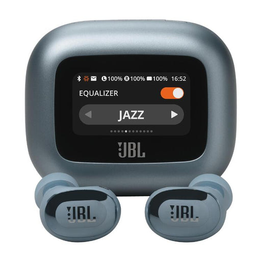 JBL Live Buds 3 | In-Ear Headphones - 1.45" LED Touch Screen - Bluetooth - Blue-Sonxplus Drummondville