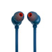 JBL Tune 310C | In-Ear Headphones - Wired - USB-C - 3 Button Remote Control - Blue-Sonxplus Drummondville