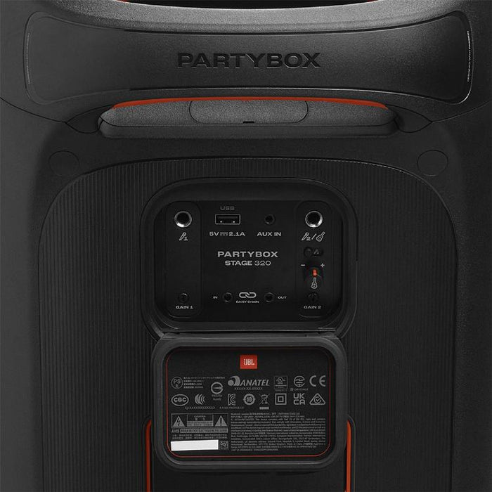 JBL PartyBox Stage 320 | Portable Speaker - Wireless - Bluetooth - Light Effects - 240 W - Black | Sonxplus Drummondville