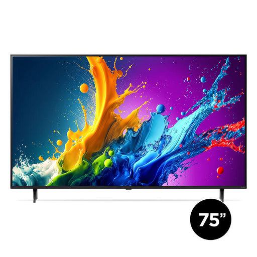 LG 75QNED80TUC | Téléviseur 75" QNED 4K - UHD 4K - Série QNED80 - 60Hz - Processeur IA a5 4K Gen7 - Black-Sonxplus Drummondville