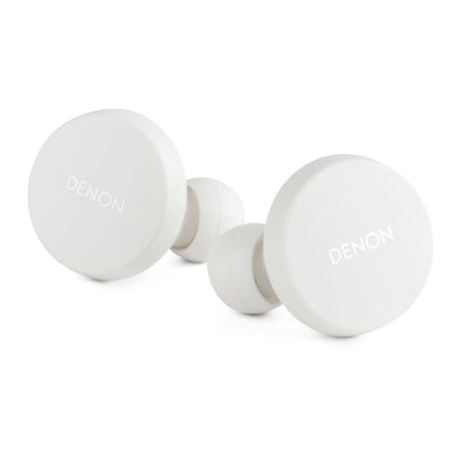 Denon PERL | In-Ear Headphones - Wireless - Bluetooth - Masimo Adaptive Acoustic Technology - White-Sonxplus Drummondville