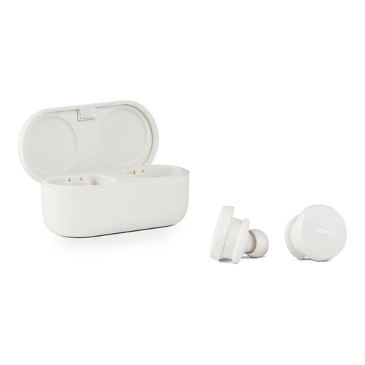 Denon PERL | In-Ear Headphones - Wireless - Bluetooth - Masimo Adaptive Acoustic Technology - White-Sonxplus Drummondville