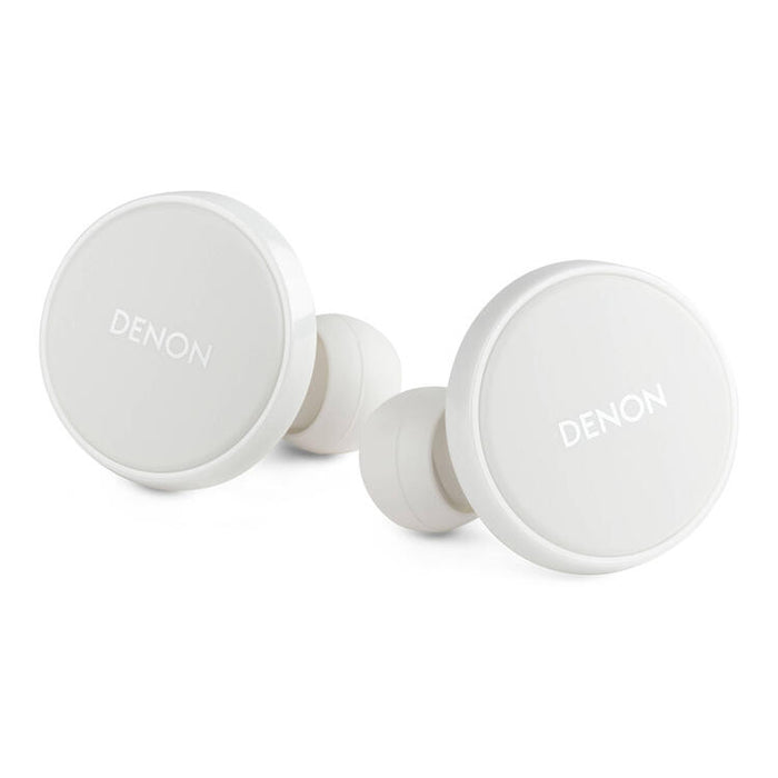 Denon PERL PRO | In-Ear Headphones - Wireless - Bluetooth - Masimo Adaptive Acoustic Technology - White-Sonxplus Drummondville