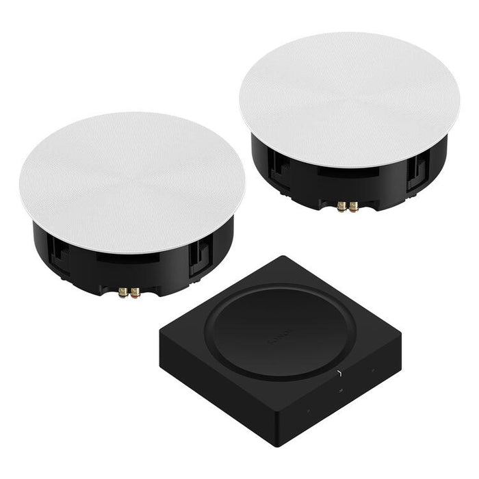 Sonos | In-Ceiling Set - Amp with 2 In-Ceiling 8" Speakers - Wi-Fi-Sonxplus Drummondville