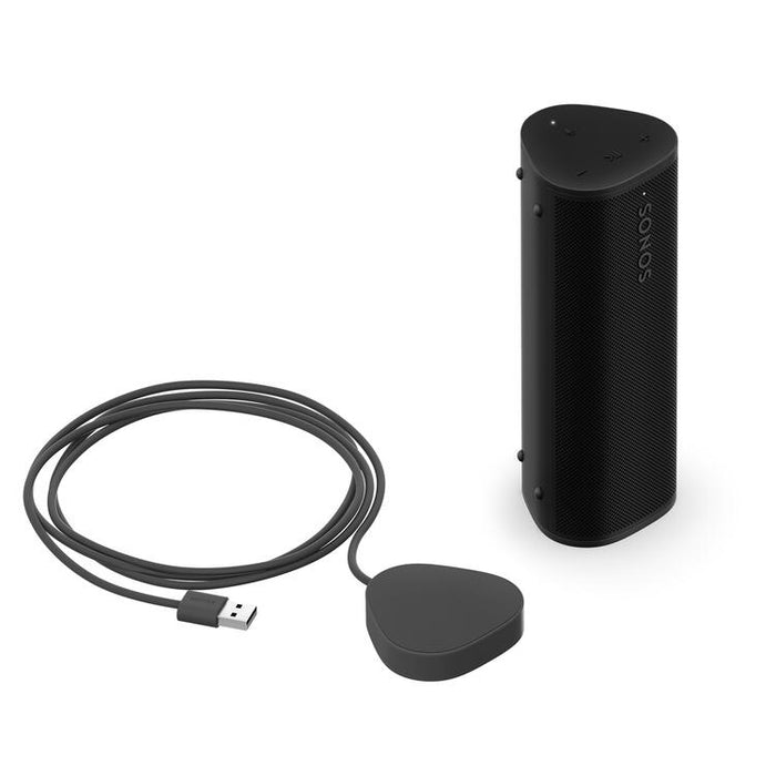 Sonos | Roam Charging Set - 1 Roam 2 Portable Speaker - 1 Roam Charger - Black-Sonxplus Drummondville