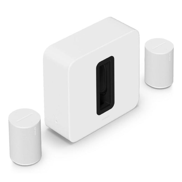 Sonos | High-End Home Theater Complementary Package - Sub 4 + 2 Era 100 - White-Sonxplus Drummondville