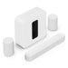 Sonos | High-End Immersive Set with Beam + Sub 4 + 2 Era 100 - Wireless - Wi-Fi - White-Sonxplus Drummondville