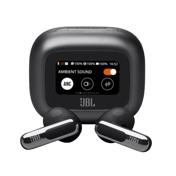 JBL Live Flex 3 | In-ear headphones - Wireless - Noise reduction - 1.45" touch screen - Black-Sonxplus Drummondville