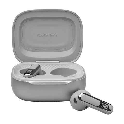 JBL Live Flex 3 | In-ear headphones - Wireless - Noise reduction - 1.45" touch screen - Silver-Sonxplus Drummondville
