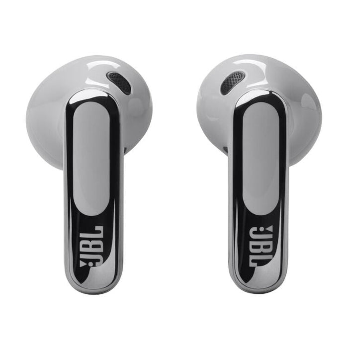 JBL Live Flex 3 | In-ear headphones - Wireless - Noise reduction - 1.45" touch screen - Silver-Sonxplus Drummondville