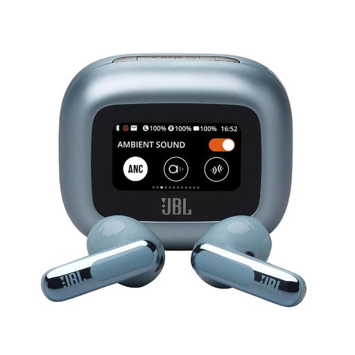 JBL Live Flex 3 | In-ear headphones - Wireless - Noise reduction - 1.45" touch screen - Blue-Sonxplus Drummondville