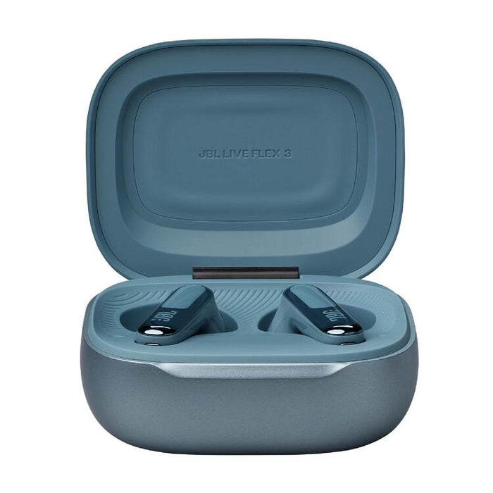 JBL Live Flex 3 | In-ear headphones - Wireless - Noise reduction - 1.45" touch screen - Blue-Sonxplus Drummondville