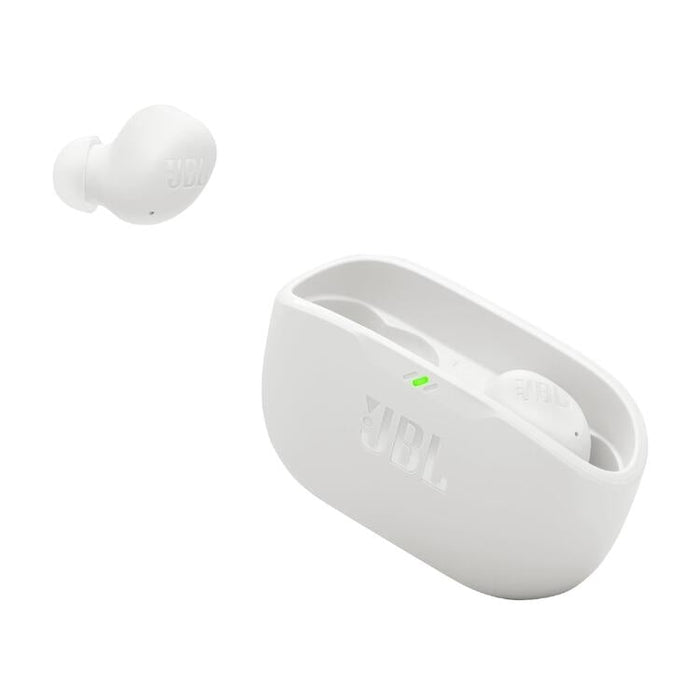 JBL Vibe Buds 2 | In-Ear Headphones - Wireless - Bluetooth - Smart Ambient Technology - White-Sonxplus Drummondville
