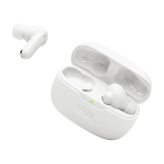 JBL Vibe Beam 2 | In-Ear Headphones - Wireless - Bluetooth - Smart Ambient Technology - White-Sonxplus Drummondville