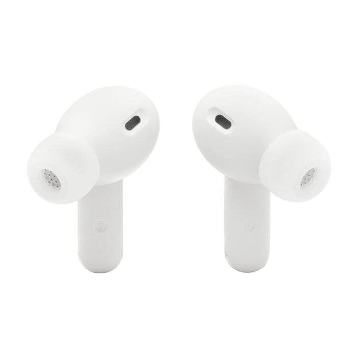JBL Vibe Beam 2 | In-Ear Headphones - Wireless - Bluetooth - Smart Ambient Technology - White-Sonxplus Drummondville