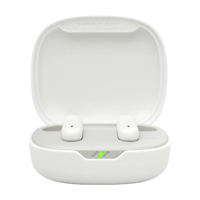 JBL Vibe Flex 2 | In-Ear Headphones - Wireless - Bluetooth - Smart Ambient Technology - White-Sonxplus Drummondville