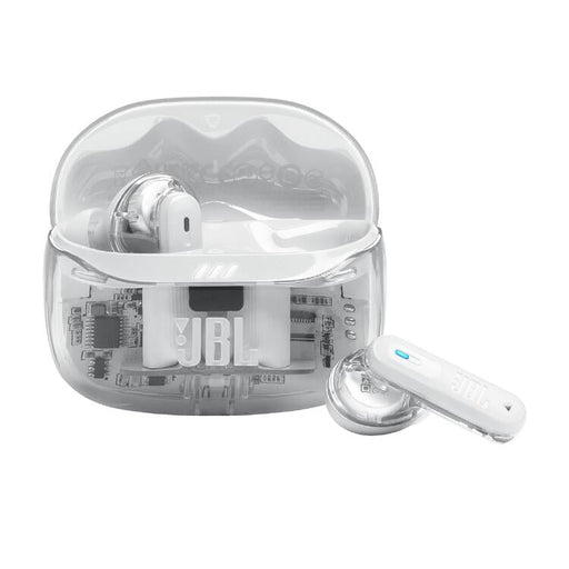 JBL Tune Beam 2 | In-Ear Headphones - 100% Wireless - Bluetooth - Smart Ambient - 6 Microphones - Phantom White-Sonxplus Drummondville