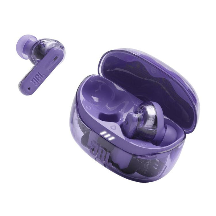 JBL Tune Beam 2 | In-Ear Headphones - 100% Wireless - Bluetooth - Smart Ambient - 6 Microphones - Mauve Ghost-Sonxplus Drummondville