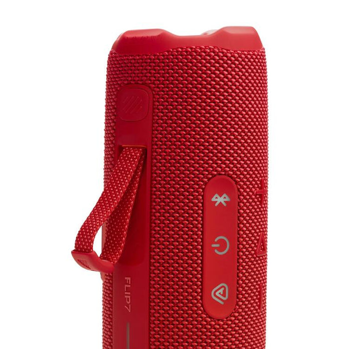 JBL Flip 7 | Portable Speaker - Bluetooth - Waterproof - Up to 14 hours battery life - Red | Sonxplus Drummondville
