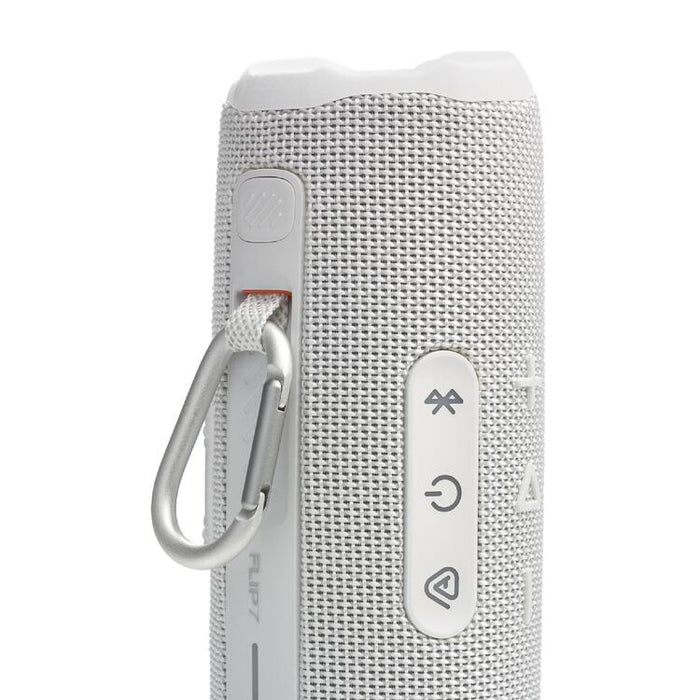 JBL Flip 7 | Portable Speaker - Bluetooth - Waterproof - Up to 14 hours battery life - White | Sonxplus Drummondville