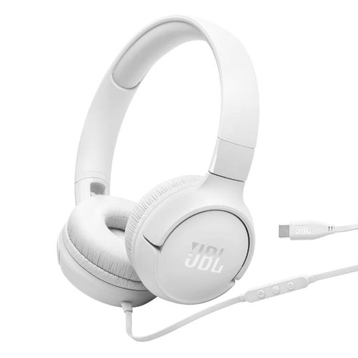 JBL Tune 520C | Earphones - USB-C - Bluetooth - White-Sonxplus Drummondville