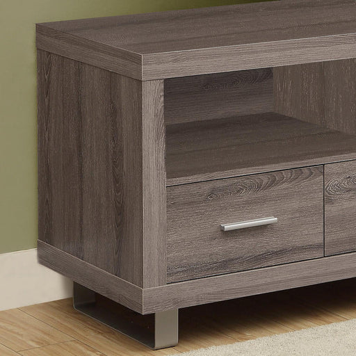 Monarch Specialties I 3250 | TV stand - 48" - 3 Drawers - Dark taupe-Sonxplus Drummondville