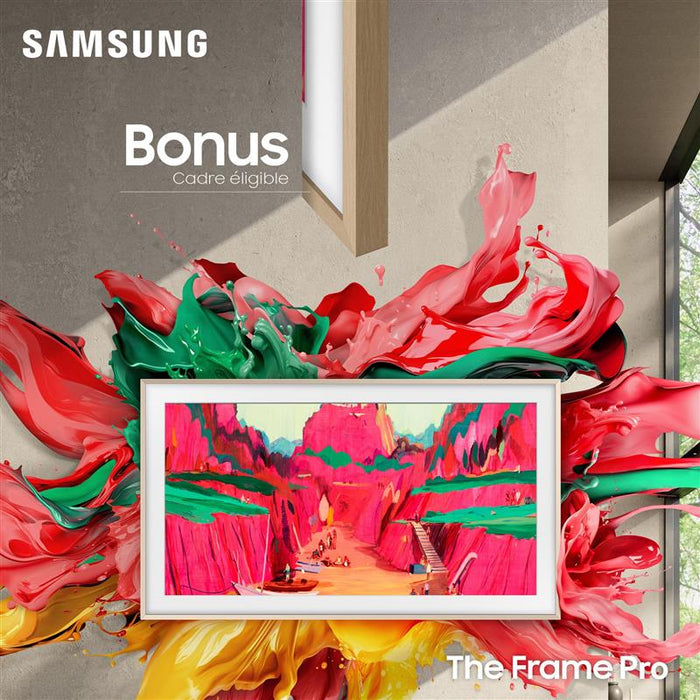 Samsung QN85LS03FWFXZC | 85" Television - The Frame Pro - Neo QLED - 4K - LS03FW Series - 120Hz - Neo Quantum HDR | Sonxplus Drummondville