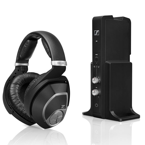 Sennheiser RS 195 | Around-ear wireless TV headphones - Black-Sonxplus Drummondville