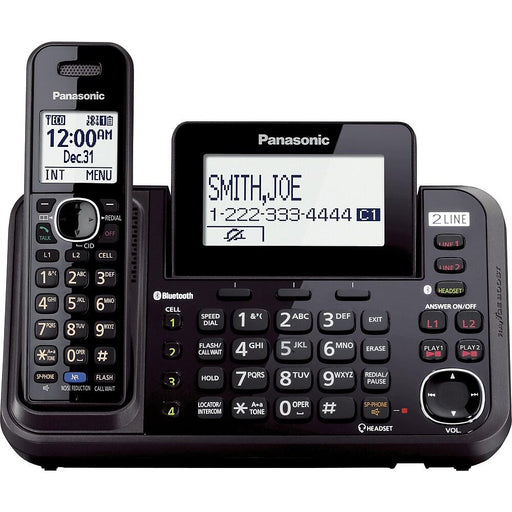 Panasonic KX-TG9541B | Cordless phone - 1 handset - Answering machine - Black-Sonxplus Drummondville