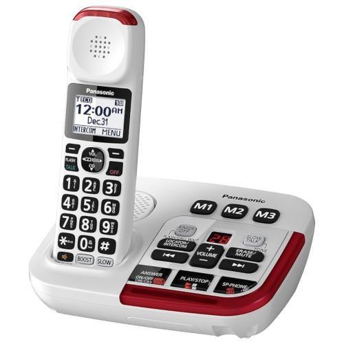 Panasonic KX-TGM490S | Cordless phone - 1 handset - Answering machine - Amplified 3X - Silver-Sonxplus Drummondville