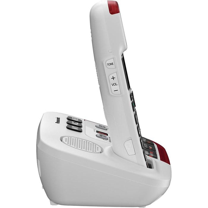 Panasonic KX-TGM490S | Cordless phone - 1 handset - Answering machine - Amplified 3X - Silver-Sonxplus Drummondville