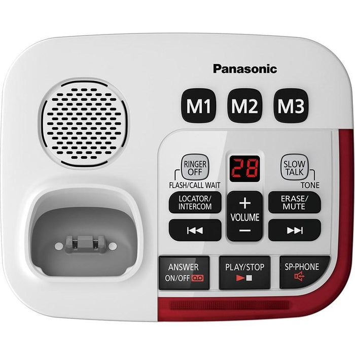 Panasonic KX-TGM490S | Cordless phone - 1 handset - Answering machine - Amplified 3X - Silver-Sonxplus Drummondville