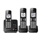 Panasonic KX-TGD393B | Cordless phone - 3 handsets - Answering machine - Black-Sonxplus Drummondville