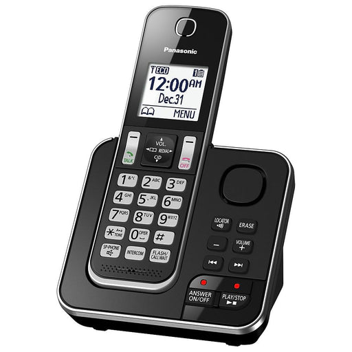 Panasonic KX-TGD392B | Cordless phone - 2 handsets - Answering machine - Black-Sonxplus Drummondville