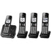 Panasonic KX-TGD394B | Cordless phone - 4 handsets - Answering machine - Black-Sonxplus Drummondville