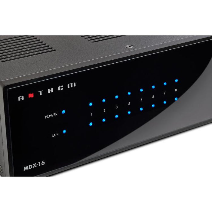 Anthem MDX16 | 16 channel amplifier 8 zones and more - Black-Sonxplus Drummondville