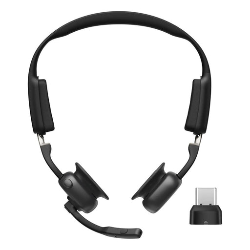 Shokz OpenMeet USB-C | Bluetooth Stereo Headset - 15 Hours Battery Life - Black-Sonxplus Drummondville