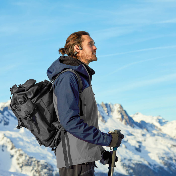 SHOKZ OpenRun Pro 2 | Bone conduction headphones - Sport - Bluetooth - 12 hours autonomy - Black-Sonxplus Drummondville