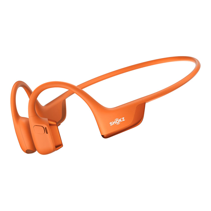 SHOKZ OpenRun Pro 2 | Bone Conduction Earphones - Sport - Bluetooth - 12 hours autonomy - Orange-Sonxplus Drummondville