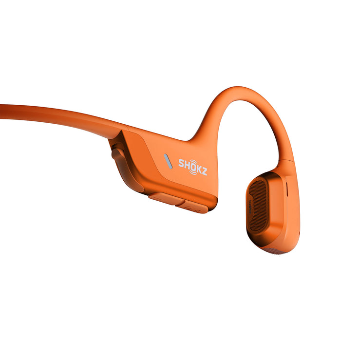 SHOKZ OpenRun Pro 2 | Bone Conduction Earphones - Sport - Bluetooth - 12 hours autonomy - Orange-Sonxplus Drummondville